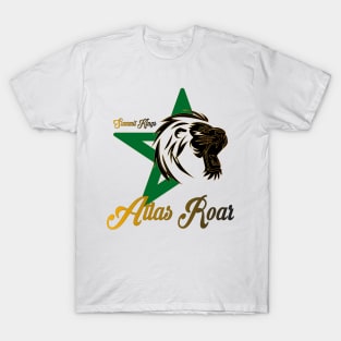 gold Atlas Lion King Morocco Pride Gift Soccer Morocan T-Shirt